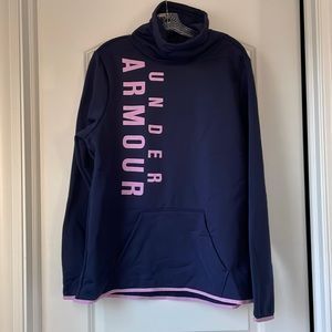 Under Armour funnel neck sweatshirt.